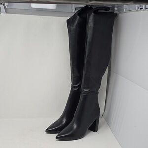 Chinese Laundy Fun Times Over The Knee Boots Black Women's Size 8.5